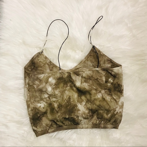 Free People Seamless Brami M/L in Washed Army - Picture 7 of 8